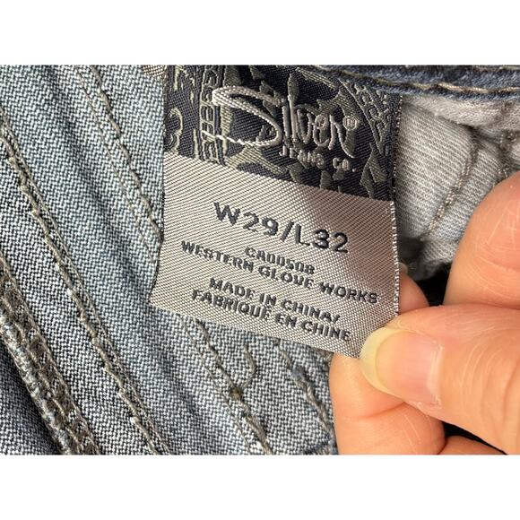 Silver Suki Jeans, Surplus, Flap Pocket, Medium Wash, Boot, Women's Size 29 x 32 - Picture 5 of 6